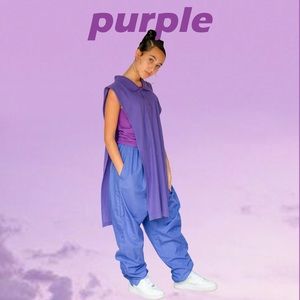 PURPLE DRAPED POLO 💜💟